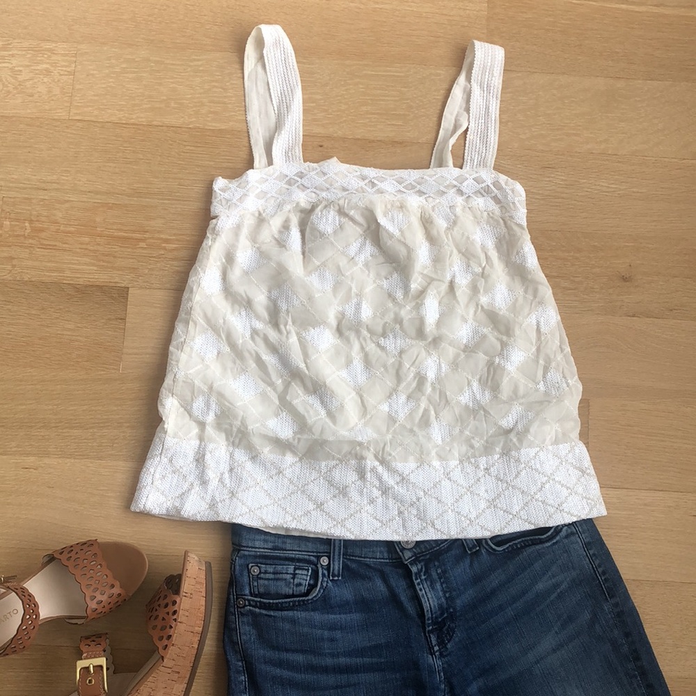 Gold Hawk Silk Sequined Top